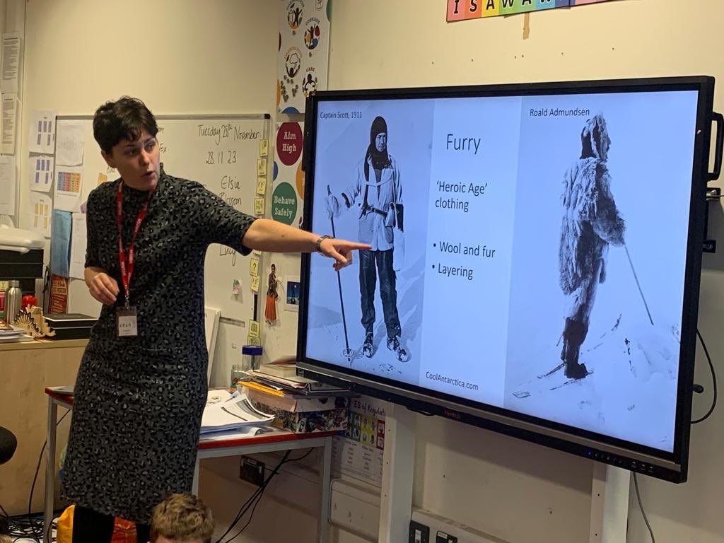 Year 3 have loved learning about Dr Bagshaw’s multiple polar expeditions to both the Antarctic and Greenland researching climate change as part of their topic ‘To the Ends of the Earth’