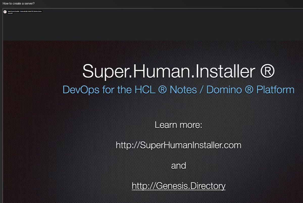 Si usáis #VirtualBox + #dominoforever, queréis usar superhumaninstaller.com >instalador automático open source de #HCLDomino

Probado con la versión 14 

#devops #vagrant