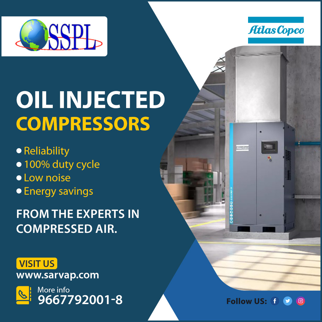 sarvap_solution's tweet image. Oil Injected Compressors
.
✅ Reliability
✅ 100% duty cycle
✅ Low noise
✅ Energy savings
.
From the Experts in Compressed Air
.
#sarvap #airdryer #panel #mccpanel #pccpanel #vedpanel #capacitorbank #feederpillar #newtechnology #wireless #worldofengineering #device #smarttech