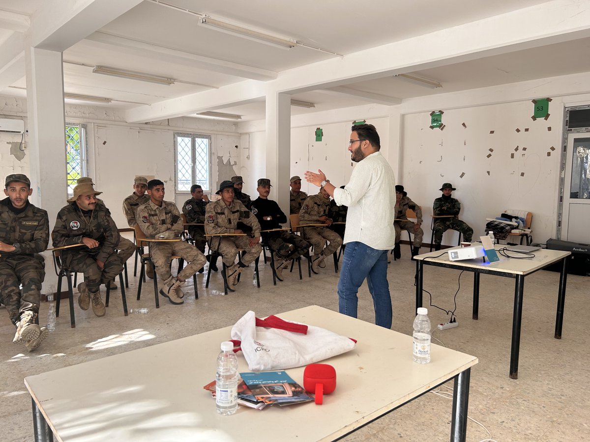 ICRC_lby's tweet photo. The ICRC #Libya regularly conducts First Aid (FA) training for security institutions. In line with this objective, Misrata Sub-delegation organized a 4-day FA training for 21 participants from the counter-terrorism forces in Al-#Khoms.The training also includes a session on #IHL. https://t.co/hcsk4LKm65
