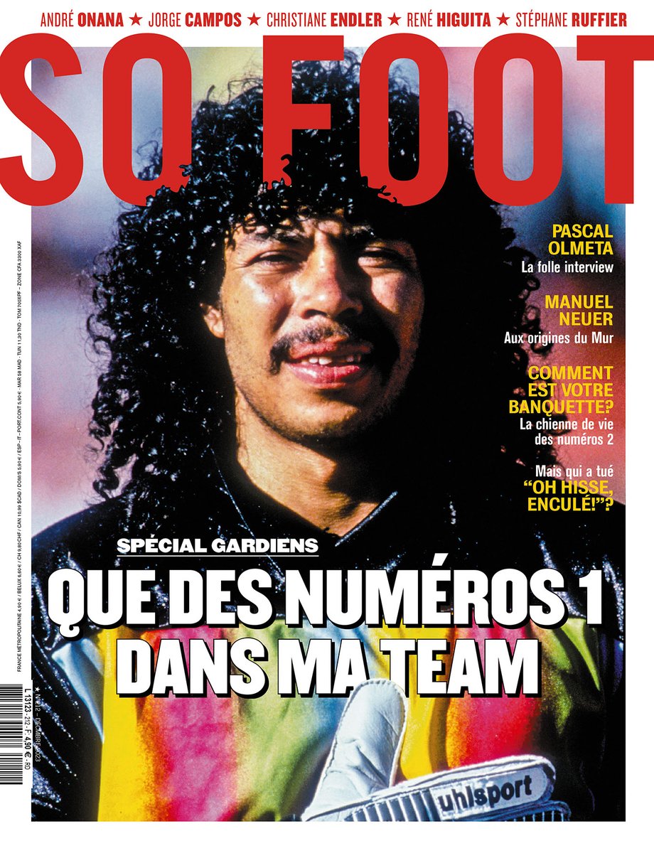 sofoot's tweet photo. Vous en rêviez, alors on l'a fait : un numéro de So Foot dédié aux gardiens.
En kiosque le jeudi 6 décembre.
➡️ Le sommaire : https://t.co/mZLwRLiXVu
📱 La version numérique : https://t.co/f07Yxc3hND
🛒 Les offres d'abonnement : https://t.co/McceKBazYT https://t.co/Gqc5wS2nKu