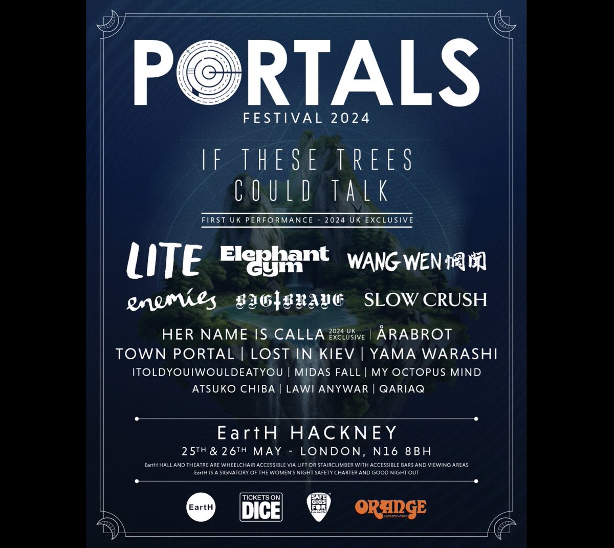 Hey London! We’re playing @portalsrock May next year! We can’t wait to be back to play this amazing venue and Festival, especially after the vibes & feels y’all gave us @byndthrdshft last October. See you in the Spring 🌸 🖤💜 link.dice.fm/Bands