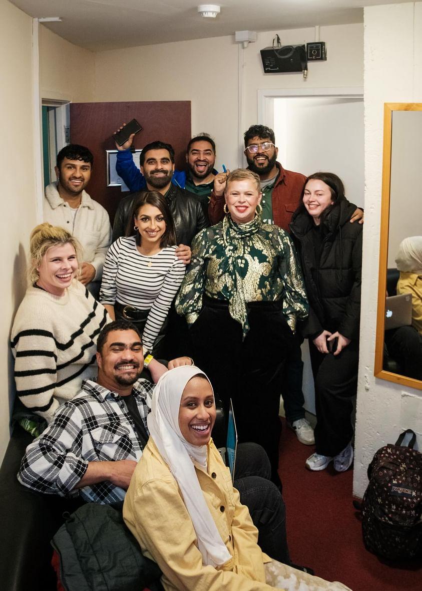 AatifNawaz's tweet photo. Epic night at Leicester Square Theatre last night. Thanks to everyone who came out to support the show and a valuable cause. Thanks to @HVRISWORLD for the photos. Thanks to all the comedians for their time. And thanks to @tezilyas &amp; @eshaanakbar for being my boys for life 💚 https://t.co/CxFxGe78nA