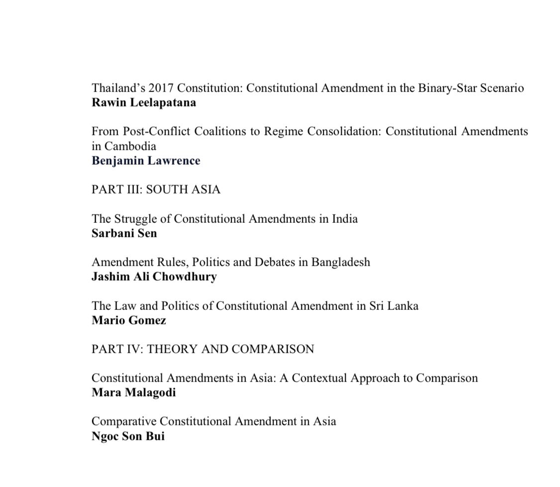 Submitted: Volume 2 explores constitutional amendment rules and practices in 17 Asian jurisdictions.