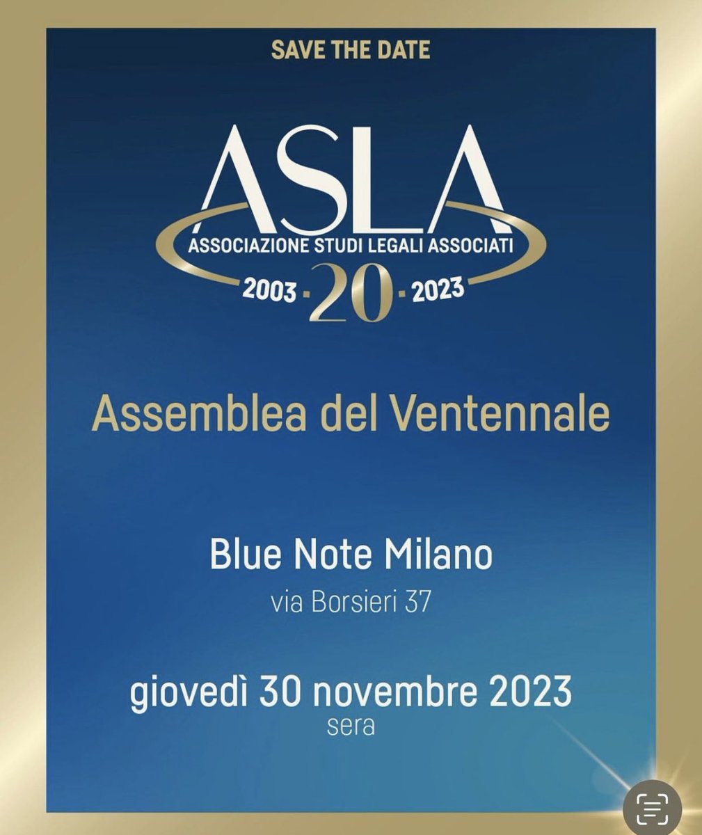 ASLAWomen's tweet image. 20 anni di ASLA | 10 anni di ASLAWomen. 30.11.2023, Blue Note, Milano