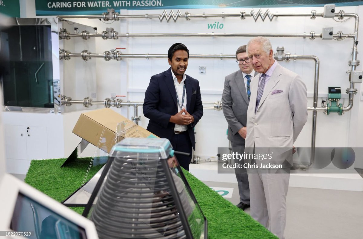 King Charles visits @HWUDubai this morning as he spends time in #Dubai for @COP28_UAE