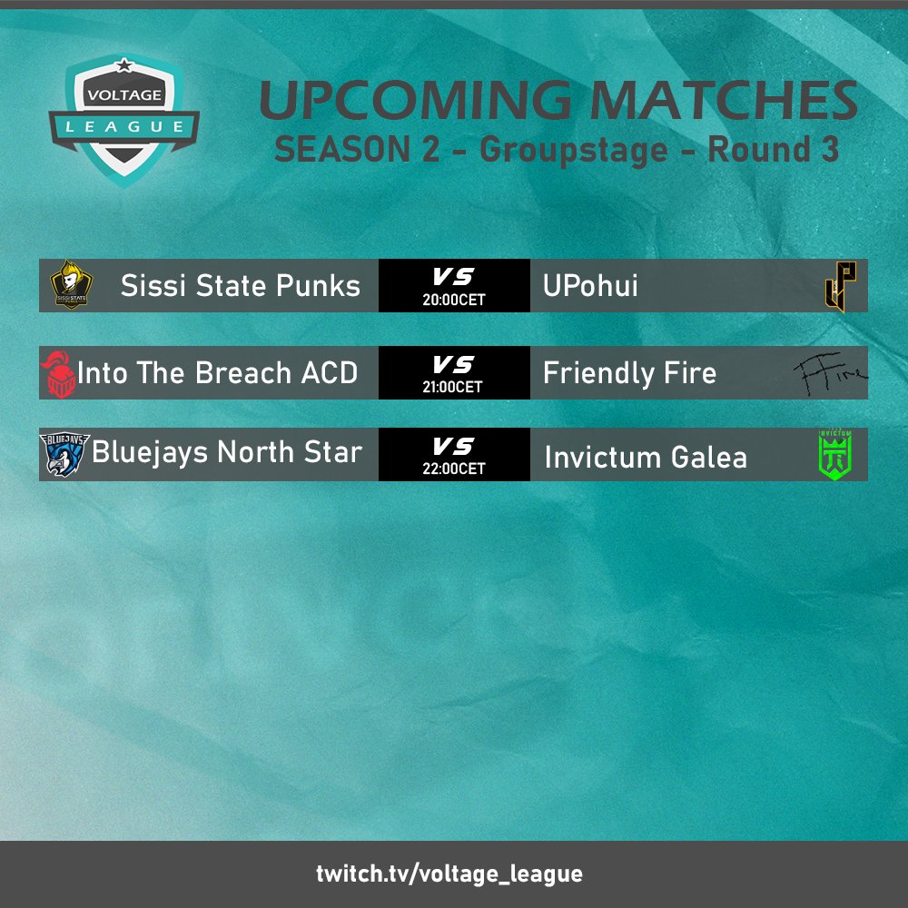 VoltageSeries's tweet photo. Its Matchday!!

today we have 3 matches for you regarding the #southbreach Qualifiers https://t.co/XwXwoHzGNR
