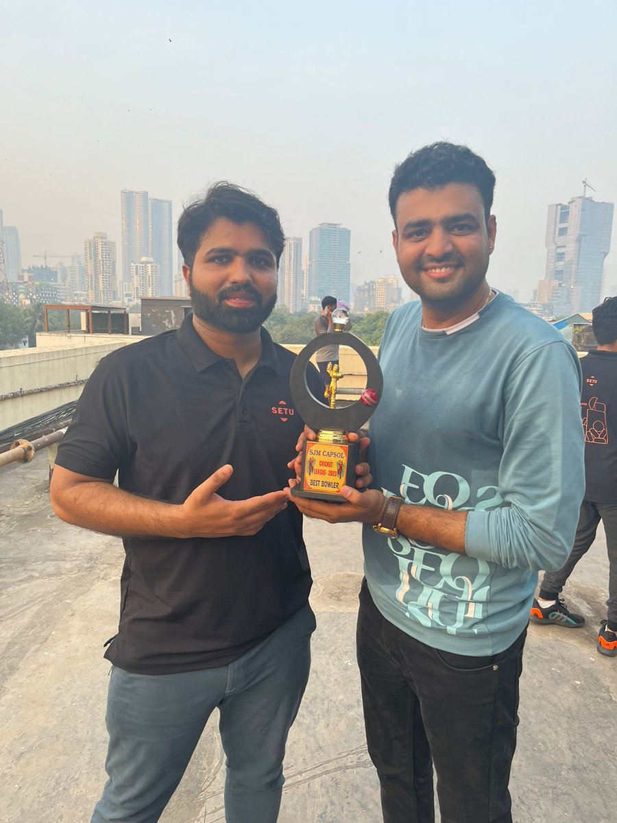 🏏 Setu Nutrition Box Cricket Tournament, Mumbai! 🏆 Teams battled fiercely in 5-over matches. Congrats to our trophy winners and kudos to Bhavesh &amp; Amir, the standout Best Bowlers! 🏅🎳 Thanks for the teamwork and memorable moments. 💪🤝 #CricketFever #SetuCricket #SetuNutrition