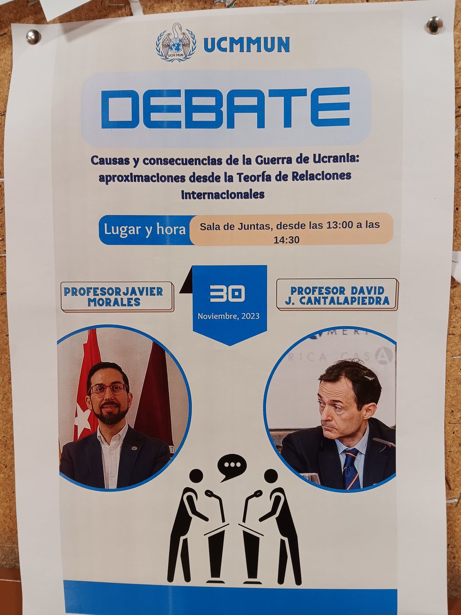 Oportuno debate constructivismo-realismo, coincidiendo con la muerte de Kissinger. Muchas gracias a la asociación de estudiantes <a href="/UCMMUN/">UCM MUN</a> por organizar esta y tantas otras actividades sobre RRII en nuestra Facultad @CCPPySOCUCM