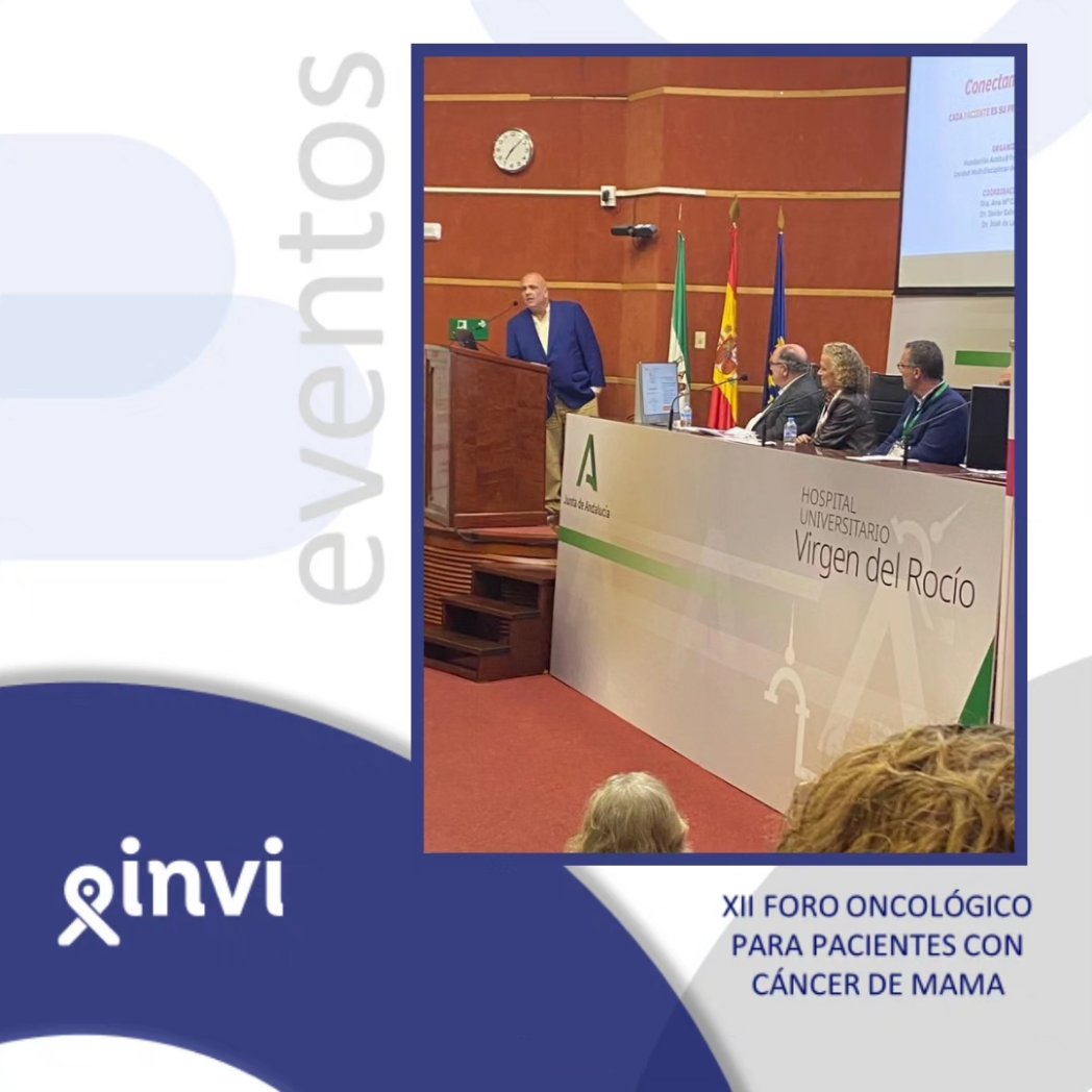 asociacioninvi's tweet photo. Ayer tuvo Lugar en Sevilla el XII FORO ONCOLÓGIGO PARA PERSONAS CON CÁNCER DE MAMA organizado por la Fundación @actitud_cancer.

Nuestro representate en Sevilla, @chemagar hizo su intervención narrando su propia historia como paciente de #cáncerdemama. https://t.co/CSkv22kUzg