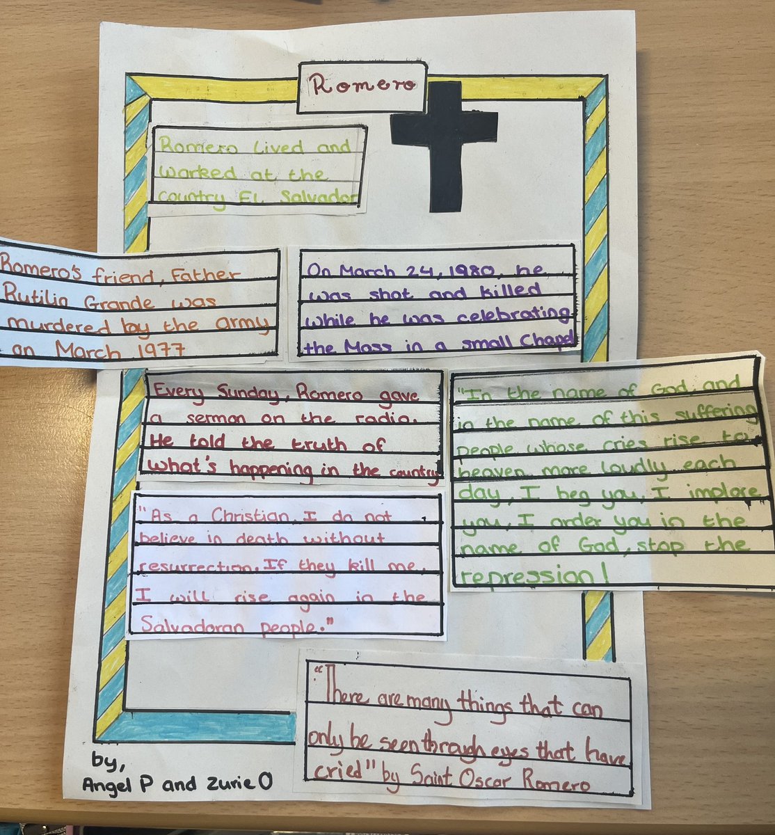 Some fantastic, beautiful pieces of research work for #ScottishCatholicEducationWeek from my @HolyroodSec S1/2 pupils! 📝📲 The merit system will be on fire this week with all outstanding efforts from this lot!