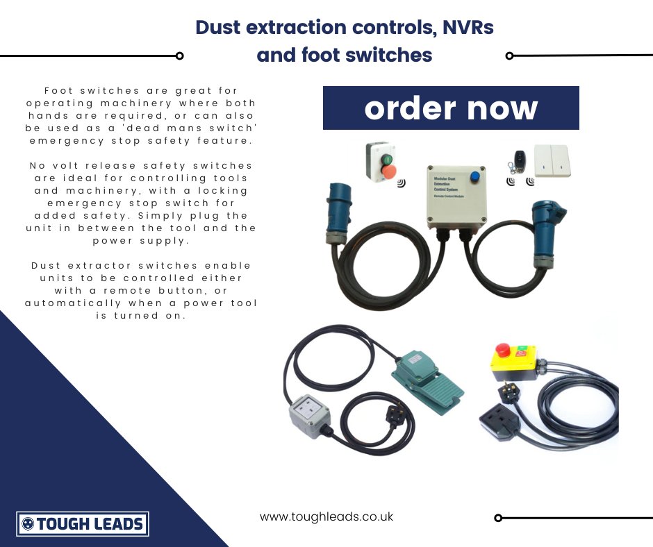 Wondering what to buy for the discerning woodworker who already has every tool you could imagine and some you never knew existed, but were apparently essential?

Look no further than our range of workshop controls. 👇

toughleads.co.uk/collections/wo…