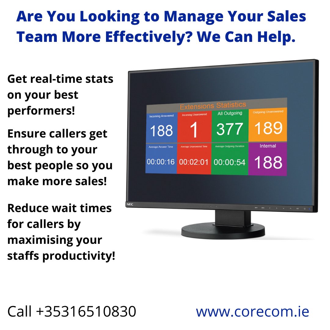 Could you get more from your sales team if you just had the right communications system in place? #callcentre #salesteam #callreporting #callrecording