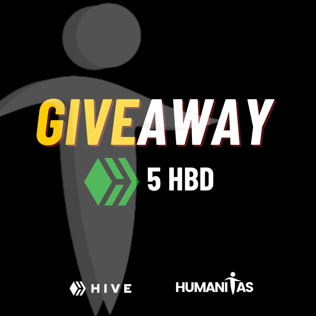 🤑#Giveaway 🤑
Estamos sorteando  5 HBD ♦️ solo debes seguir las instrucciones y estarás concursando:

✅ Responde: ¿Cuál es el aspecto filosófico más importante de #web3?

✅Usa las etiquetas #Humanitas #Hive

✅ Sigue a @comunidadhuman3

✅ Etiqueta a 2 amigos