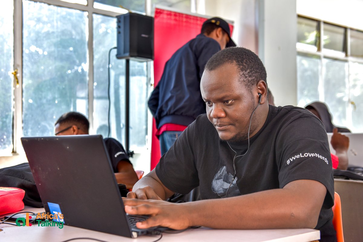Africastalking's tweet photo. π Excitement, Innovation, and Collaboration in Full Swing! The Africa's Talking Open Hackathon on Payments APIs in Nairobi is buzzing with energy. Developers are coding, exchanging ideas, and building the future of fintech solutions. #ATOpenHackathon #FintechInnovation #BuildWithAT #WeLoveNerdsππ»