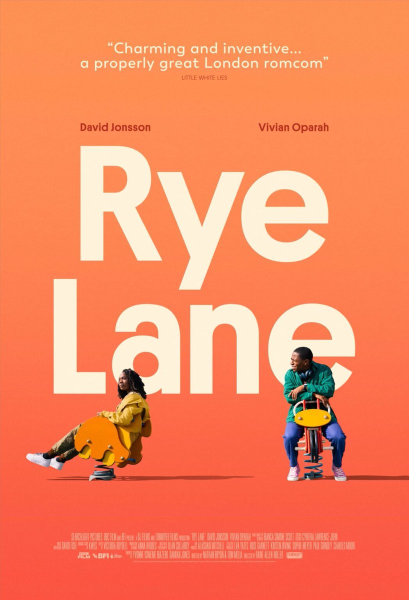 One of my fav films of the year #RyeLane. Wishing it luck for the @BIFA_film awards this weekend. @RaineAM