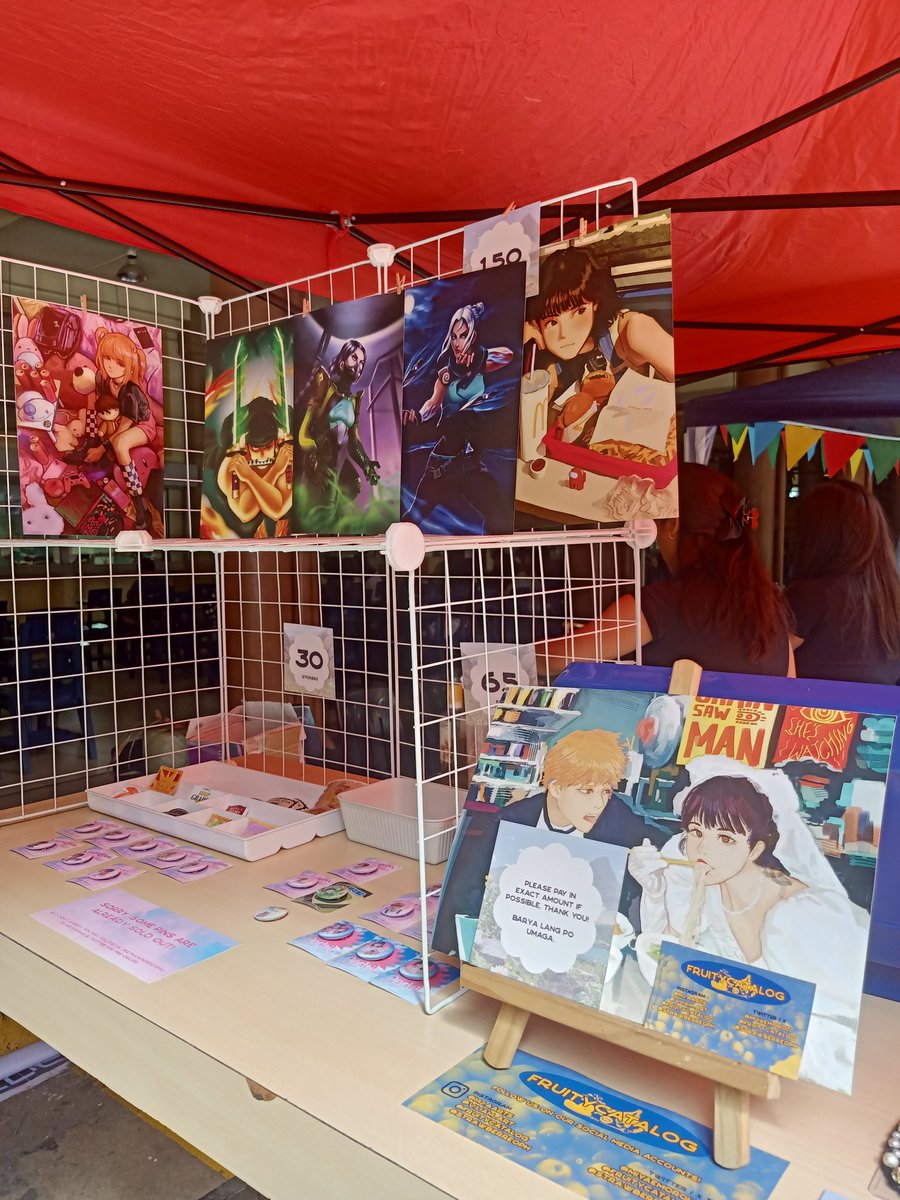 strawberreoph's tweet photo. our 3 days booth was a success! thank you so much to everyone who availed our pins, stickers and art prints! for those who wish to avail pins for pre-order, i'll be dropping the form by next week 🥰 https://t.co/KzECC459Ut