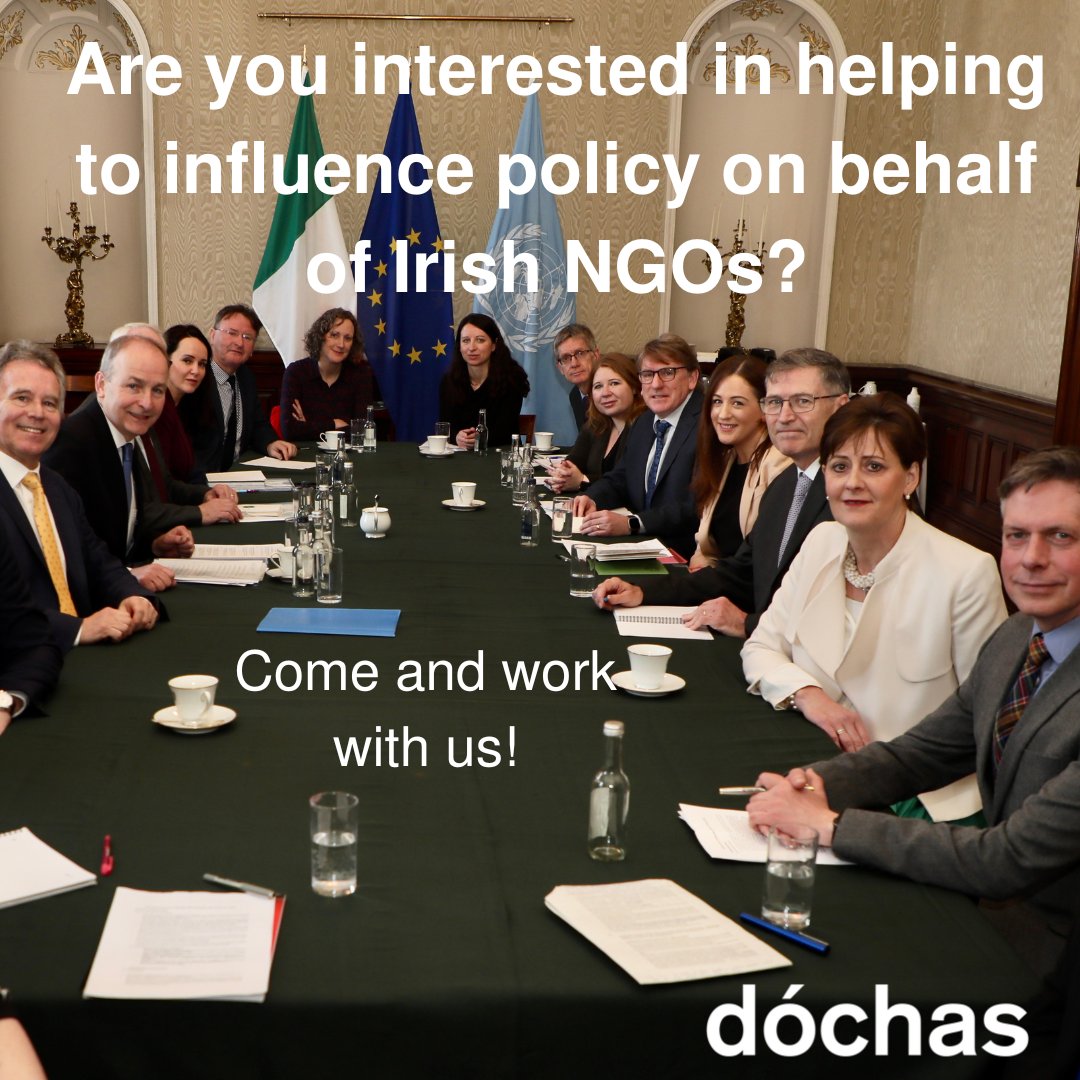 We have extended the deadline for applications for the position of Interim Head of Policy and Advocacy. Check it out. dochas.ie/whats-new/come…