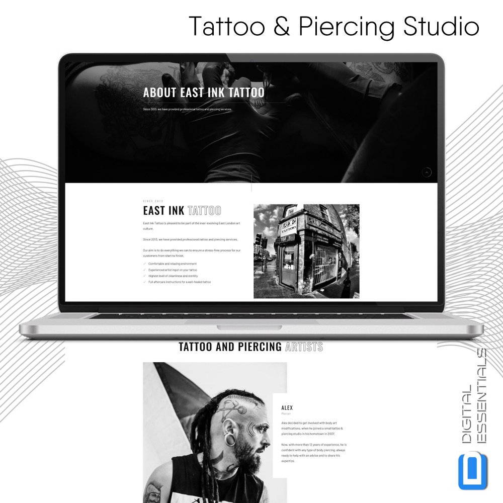 diesstudio's tweet photo. Представяме ви: East Ink Tattoo, за които направихме нов сайт (https://t.co/RhJRIdMRM3), а през последните години работим и по Google Ads кампаниите им.
Създадено през 2013 година, студиото вече повече от 10 години е част от постоянно развиващата се арт култура на Източен Лондон. https://t.co/7kMoJonIw2