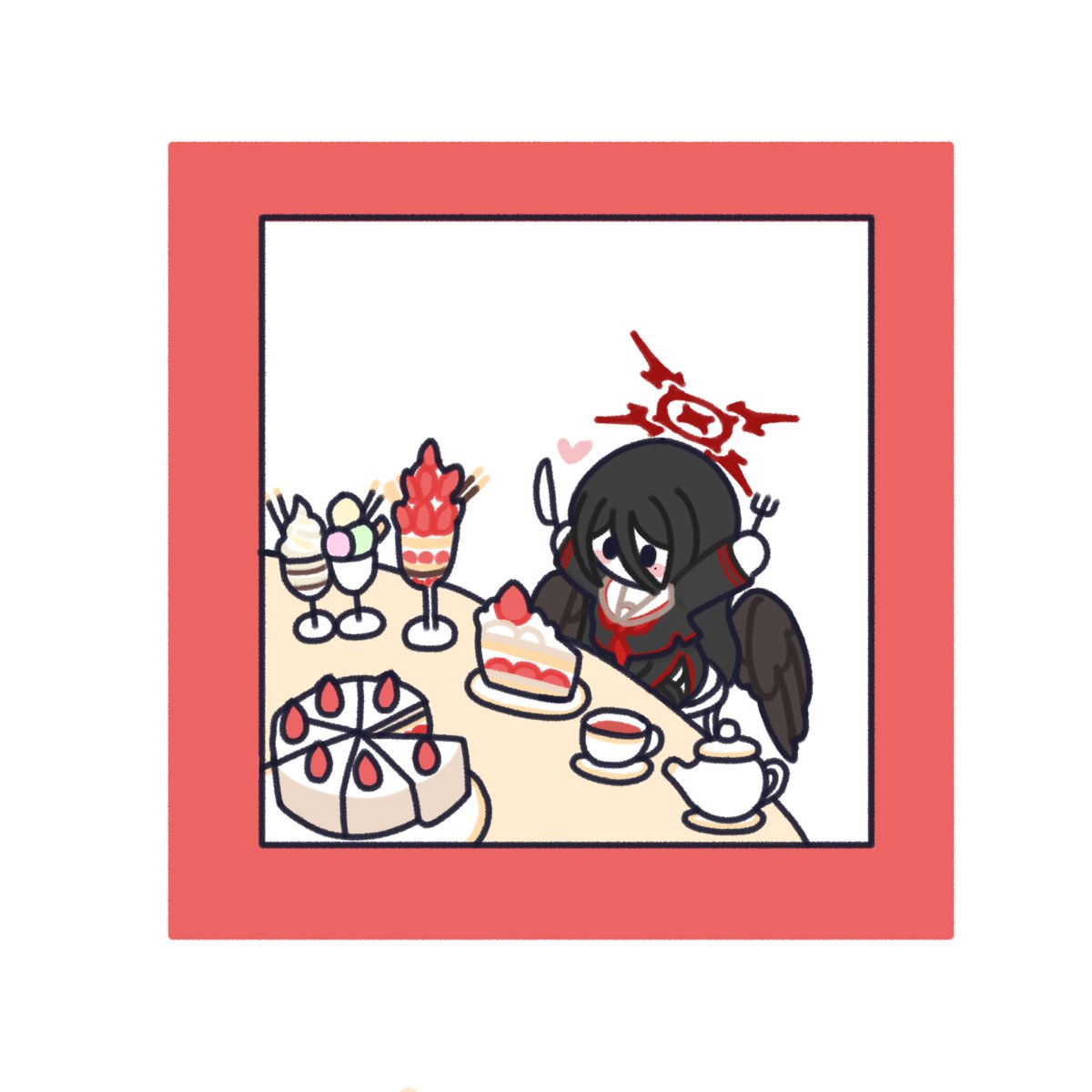 Milky_Cat0618's tweet photo. #ブルアカ #블루아카이브

 전부 먹어버려요🎂🍦 https://t.co/g8yrSoJCB2