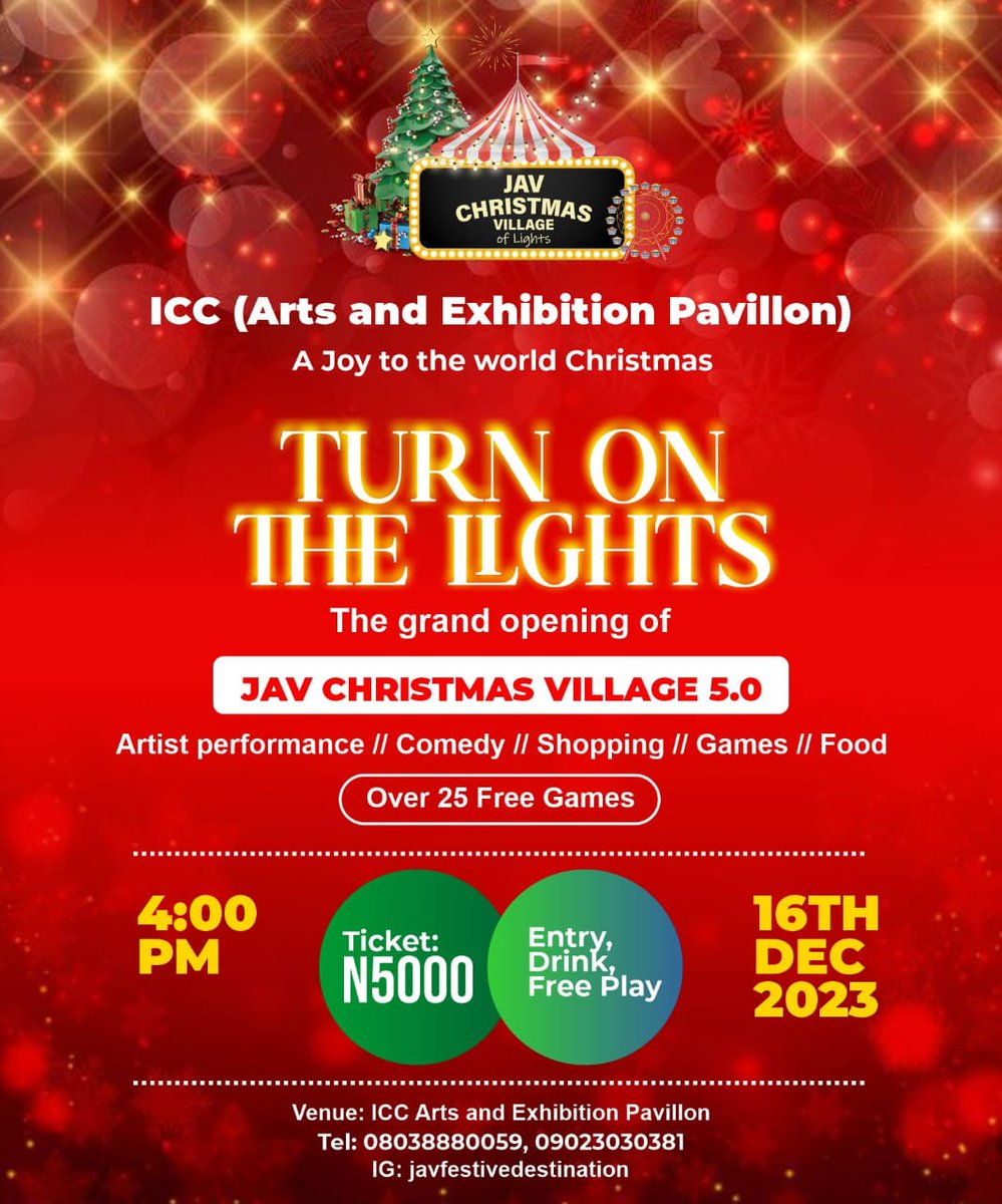 javdestinations's tweet photo. If you will be spending Christmas
in Abuja, quote this tweet with your handle. 

We shall be giving out several free tickets to members of the #AbujaTwitterCommunity
courtesy
@itsfrancisduru
@abujastreets
@dadashnami

#javchristmas https://t.co/0sTo5zCuUg