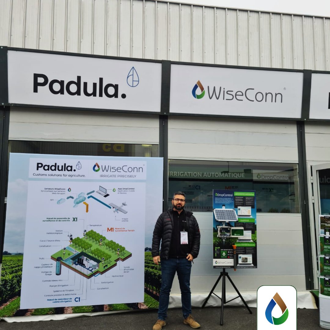 WiseconnEurope's tweet photo. Ultimo giorno della fiera @sitevi 2023 a #Montpellier!🇫🇷 Venite a scoprire i vantaggi della nostra tecnologia brevettata #DropControl📱e dei nostri dispositivi in campo per migliorare la gestione dell’#irrigazione e fertirrigazione💧
Siamo allo STAND B4!🌱 https://t.co/iooENTfKPL