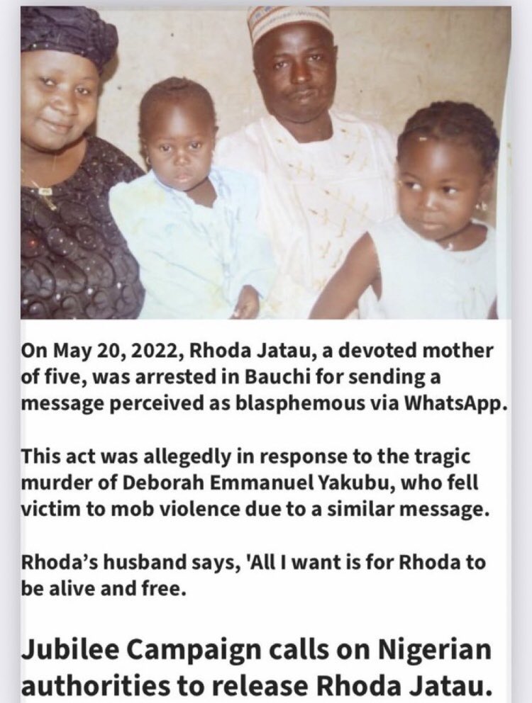 Injustice to one is injustice to all. We are calling for the release of Rhoda Jatau. FREE RHODA JATUA! FREE RHODA JATUA! FREE RHODA JATUA! FREE RHODA JATUA! FREE RHODA JATUA! FREE RHODA JATUA! FREE RHODA JATUA! #FreeRhodaJatau #FreeRhodaJatau #FreeRhodaJatau #FreeRhodaJatau