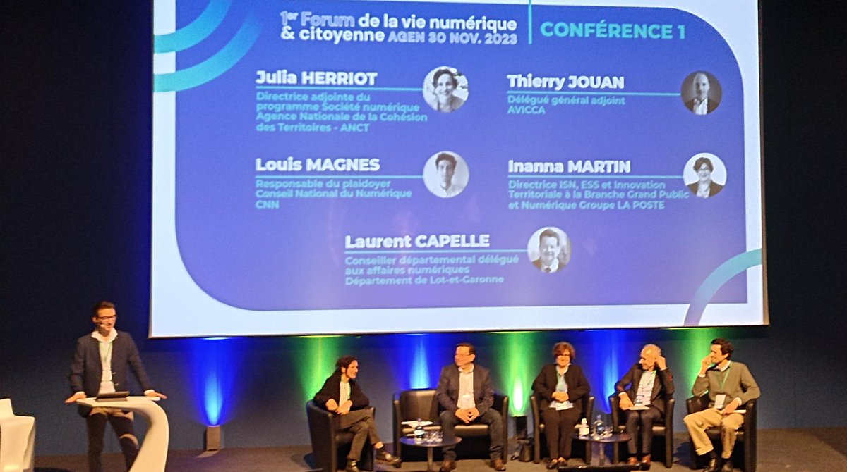 A #Agen, <a href="/lafibre64/">Syndicat Mixte La Fibre64</a> participe au "1er forum de la vie numérique et citoyenne" organisé par le Département de Lot-et-Garonne et Déclic47. Conférences, tables rondes et animations.
#inclusion #numérique #le64