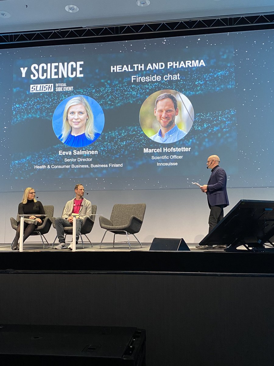 Health Capital Helsinki (@healthhelsinki) on Twitter photo Fireside chat on the role of startups in shaping the future of #healthcare to start at #YScience #Slush2023.
<a href="/PaakkolaJuha/">Juha Paakkola</a> <a href="/HealthHelsinki/">Health Capital Helsinki</a> with <a href="/salminen_eeva/">Eeva Salminen</a> <a href="/BusinessFinland/">Business Finland</a> and Marcel Hofstetter, <a href="/Innosuisse/">Innosuisse</a>.
Â
y-science.org <a href="/HiLIFE_helsinki/">HiLIFE_Helsinki</a> <a href="/UH_Innovation/">Helsinki Innovation Services Ltd</a> Fireside chat on the role of startups in shaping the future of #healthcare to start at #YScience #Slush2023.
<a href="/PaakkolaJuha/">Juha Paakkola</a> <a href="/HealthHelsinki/">Health Capital Helsinki</a> with <a href="/salminen_eeva/">Eeva Salminen</a> <a href="/BusinessFinland/">Business Finland</a> and Marcel Hofstetter, <a href="/Innosuisse/">Innosuisse</a>.
Â
y-science.org <a href="/HiLIFE_helsinki/">HiLIFE_Helsinki</a> <a href="/UH_Innovation/">Helsinki Innovation Services Ltd</a>