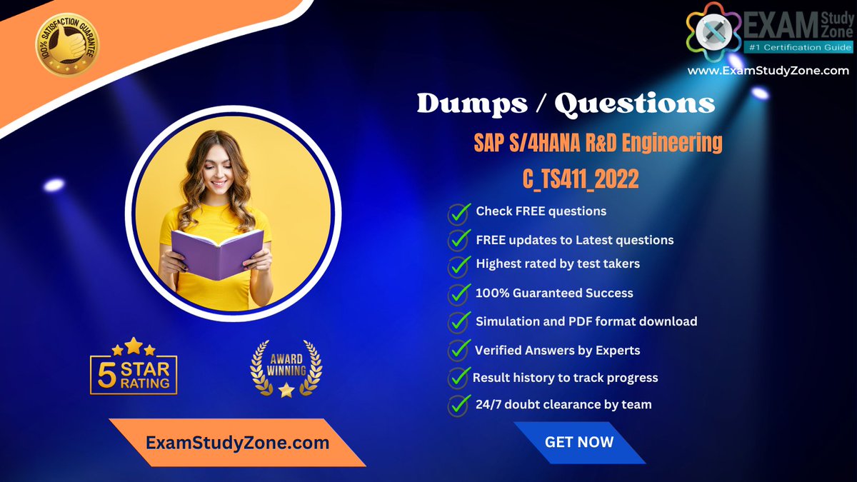 examstudyzone's tweet image. 🔥 Ignite your SAP S/4HANA R&amp;amp;D Engineering journey! The ultimate C_TS411_2022 question course awaits. Let&apos;s achieve greatness together! 
Check Now: examstudyzone.com/course/sap-s4h…
#DreamsToReality #AceTheExam #CertificationQuestions #Certification #GoalGetter