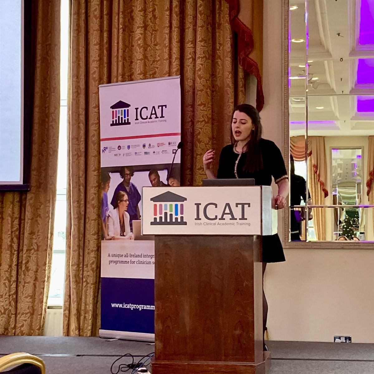 Next up is Lisa Kiely #ICATRetreat23 presenting her project plan to investigate advanced imaging  for diagnosis&amp; evaluation of morphea <a href="/hrbireland/">HealthResearchBoard</a> <a href="/RCPI_news/">Royal College of Physicians of Ireland</a> <a href="/NDTP_HSE/">NDTP</a> @COAIrl <a href="/agriculture_ie/">Dept of Agriculture, Food and the Marine</a> <a href="/RCSI_Irl/">RCSI</a> <a href="/UCC/">UCC Ireland</a> <a href="/ucddublin/">University College Dublin</a> <a href="/tcddublin/">Trinity College Dublin</a> <a href="/uniofgalway/">Ollscoil na Gaillimhe | University of Galway</a> <a href="/QUBelfast/">Queen's University Belfast 🎓</a> #dermatology