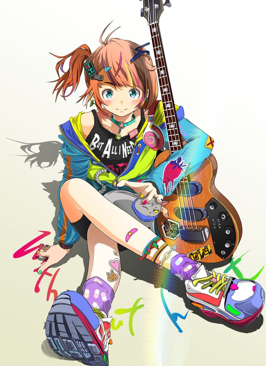「#ベース#絵描きさんと繫がりたい ベース×女子 」|laika2slipコミティアA66aのイラスト