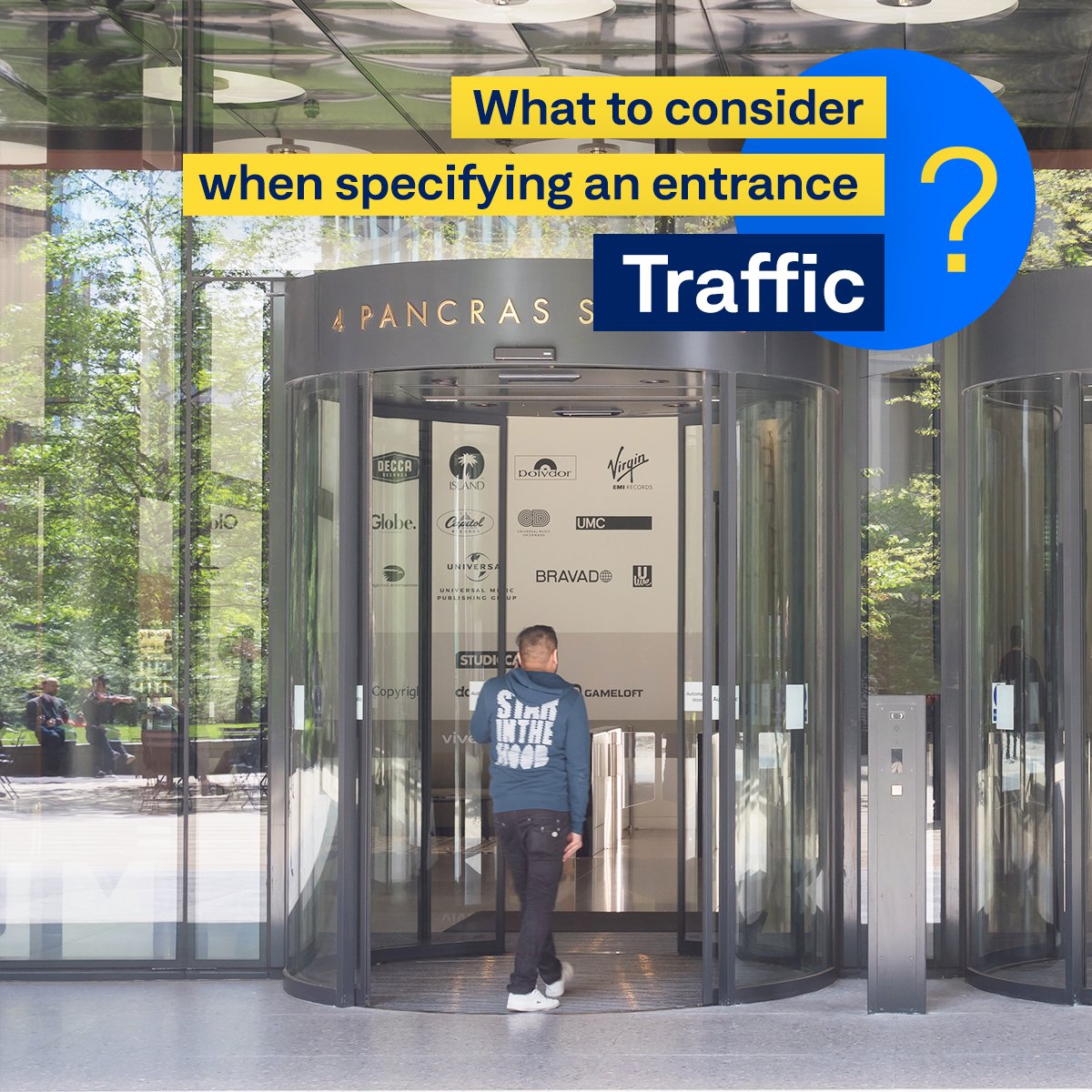 GEZE_UK's tweet photo. #Specifying entrances? Think about pedestrian traffic! #GEZE UK offers smart solutions such as at 4 Pancras Square—where Slimdrive SCR curved sliding automatic doors effortlessly blends form and function for high footfall spaces.
#BuildingSolutions #ConnectingExpertise https://t.co/P0j7bNbIzf