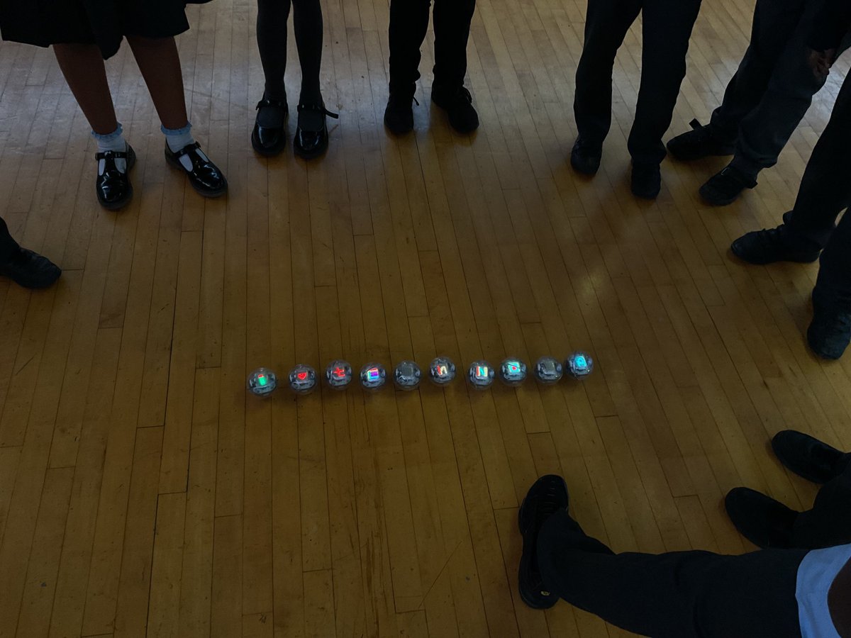 technolaedu's tweet photo. The lovely kids at @StBoniface13 left us a nice “I love Technola” message whilst preparing for their @Sphero @SpheroEdu Robot Olympics club yesterday! We love to see this here at @technolaedu 

#sphero #technola #primaryeducation #computing https://t.co/93iL89pz7j