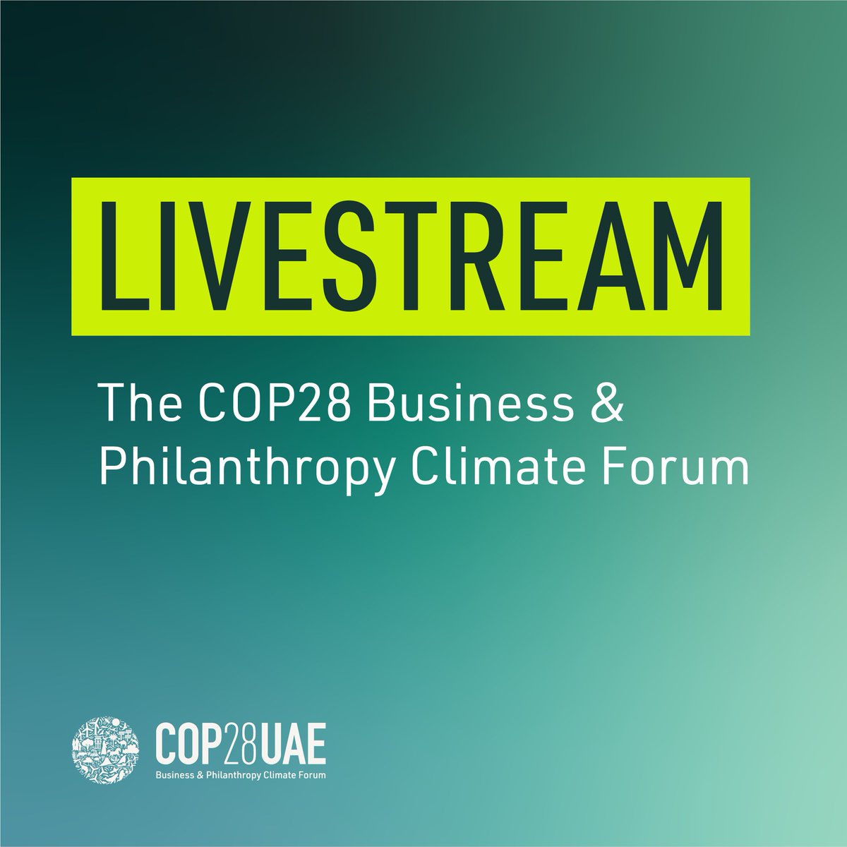Business & Philanthropy Climate Forum tweet media