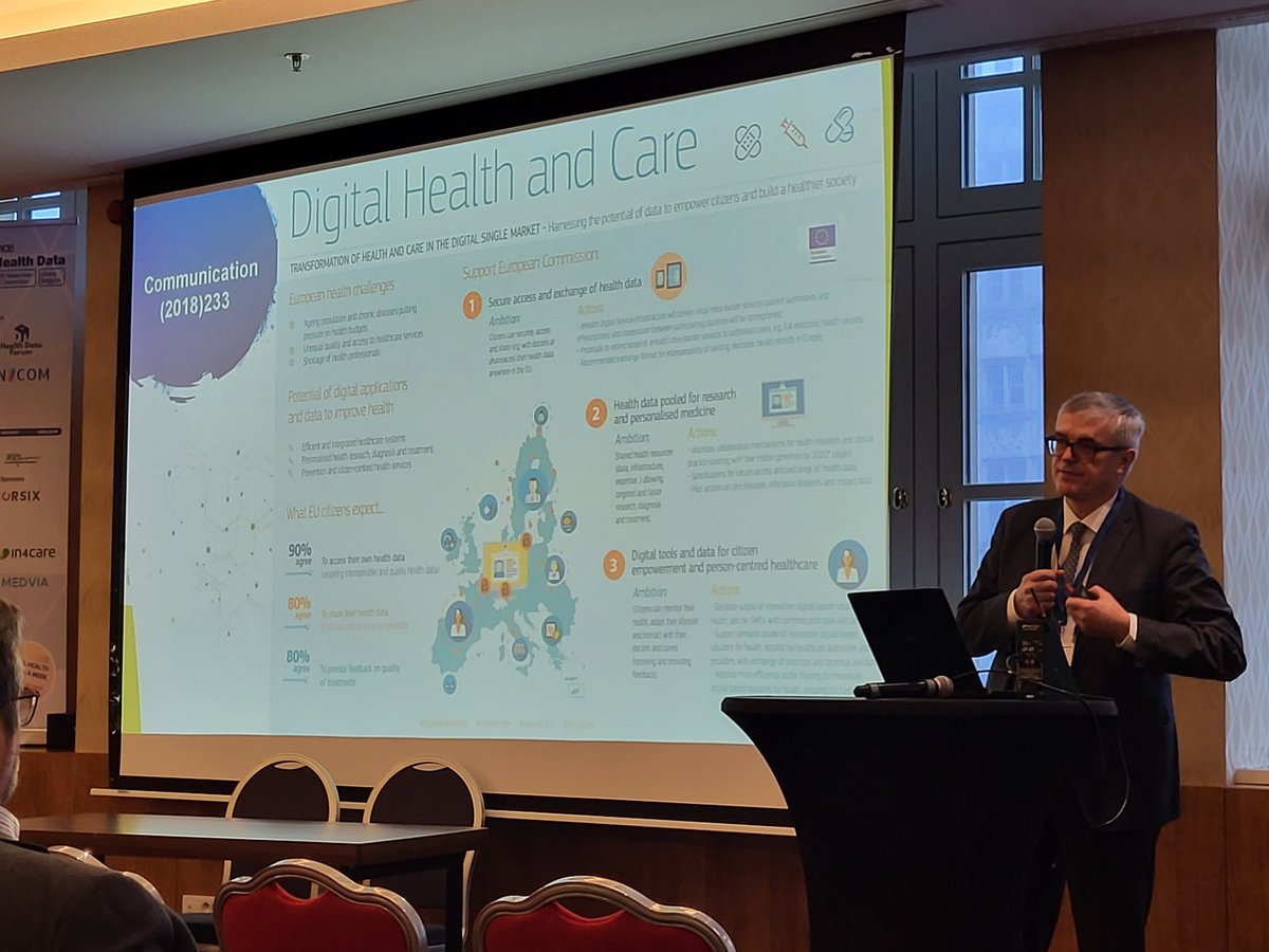 Michael Strübin (@mstrubin) on Twitter photo The European Health Data Space started with the 2018 communication on health, says Andrzej Ryś from <a href="/EU_Health/">EU One Health</a> at the <a href="/iHD_HealthData/">i~HD</a> conference in Ghent.
#healthdata
#digitalhealth The European Health Data Space started with the 2018 communication on health, says Andrzej Ryś from <a href="/EU_Health/">EU One Health</a> at the <a href="/iHD_HealthData/">i~HD</a> conference in Ghent.
#healthdata
#digitalhealth