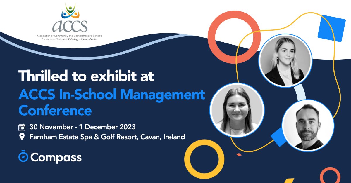 CompassMIS_IE's tweet image. We are at @accsirl⭐️Our fabulous trio knows best-in-market practice to help schools across the country make the switch toward innovative school management🍎 Swing by our stand for a chat and a chance to Kit out your school with Compass 🏑
#ACCS #CompassMIS #Kityourschool