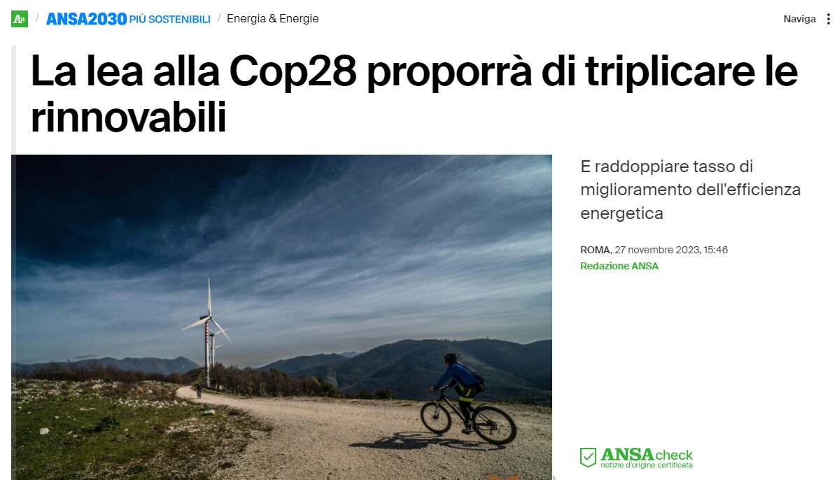 ReRebaudengo's tweet photo. Inizia #COP28UAE
@IEA proporrà di triplicare rinnovabili.
Per @IRENA è un target tecnicamente fattibile ed economicamente sostenibile
È anche la strada che tiene aperta la possibilità per obiettivo 1,5°C come ho spiegato in Assemblea @E_Futura 
https://t.co/YseddpKSUt
@COP28_UAE https://t.co/BpBGmvXyNk