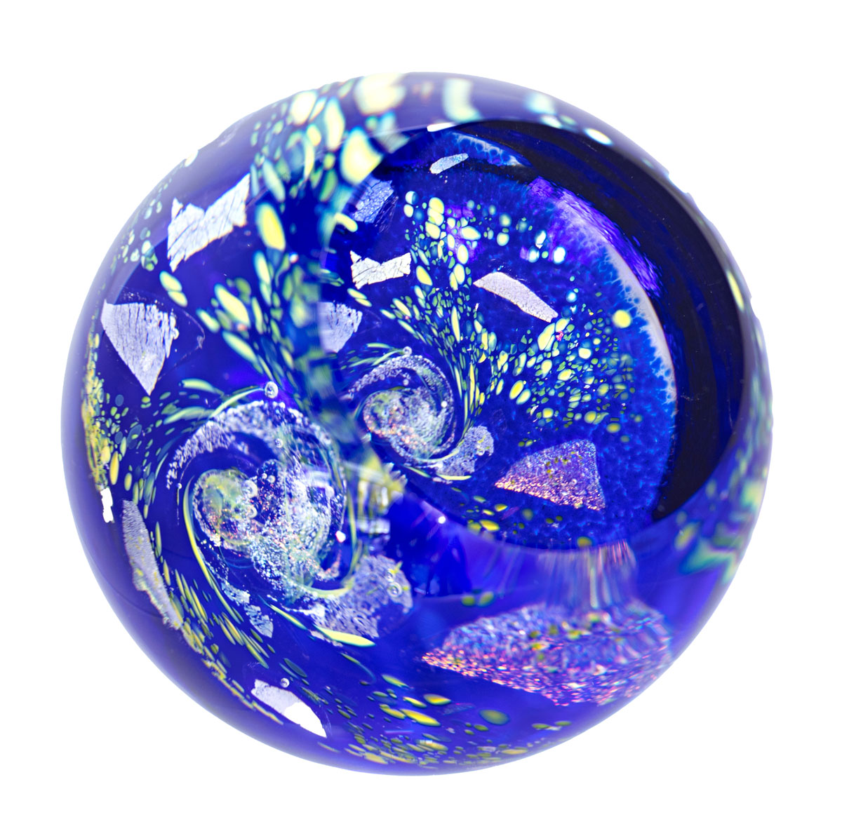 NEW!  Recreate the wonders of the night sky with this galactic Galaxy paperweight from Caithness Glass. Handcrafted in Scotland, a rich blue colour gives an abstract vision of the galaxy. 

caithnessglass.co.uk/abstract-space…