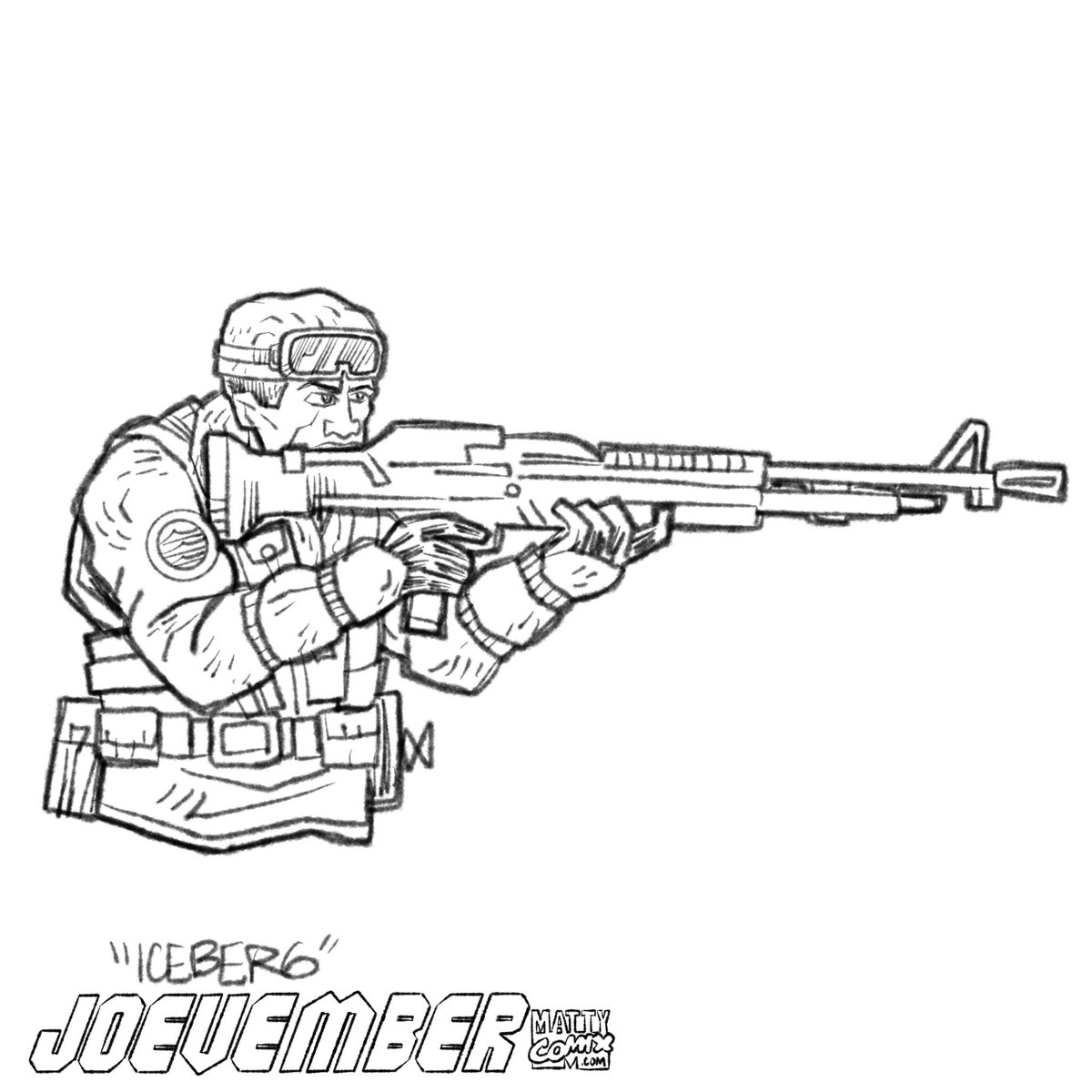 Mattycomix's tweet photo. Joevember 2023

Iceberg 

Check out my website to purchase my 96 page bootleg GI Joe graphic novel, FUBAR in Dunwhich! It doesn’t disappoint! Link in bio!

#joevember #gijoe #yojoe #cobra #mattycomix #mattycomixpresents #matthewjamescartoonist #iceberg https://t.co/4uuE6VMXit