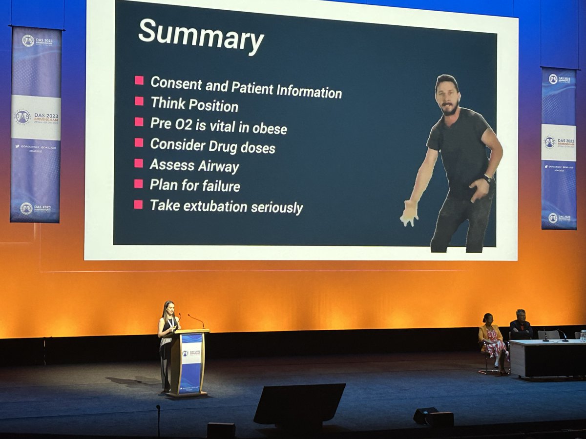 @drbeckyblack highlighting that these are not complex or fancy interventions but as anaesthetists we are not good at implementing safe techniques for those living with obesity. Check out the guidelines and information she referenced here sobauk.co.uk/guidelines-1 @dasairway