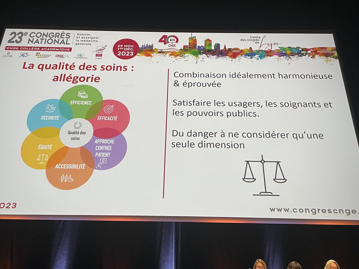 Grande plénière : la qualité maintenant ou jamais

Au @congrescnge 

Intervention de <a href="/Dr_Gromi/">Dr Marc Chanelière</a> 
Présentation de la marguerite de la qualité des soins 
👏🏻

#CNGE2023