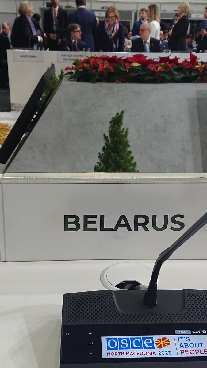 #Belarus participates in #OSCEMC2023 with the only objective to ensure its national security not against someone, but together with everybody.