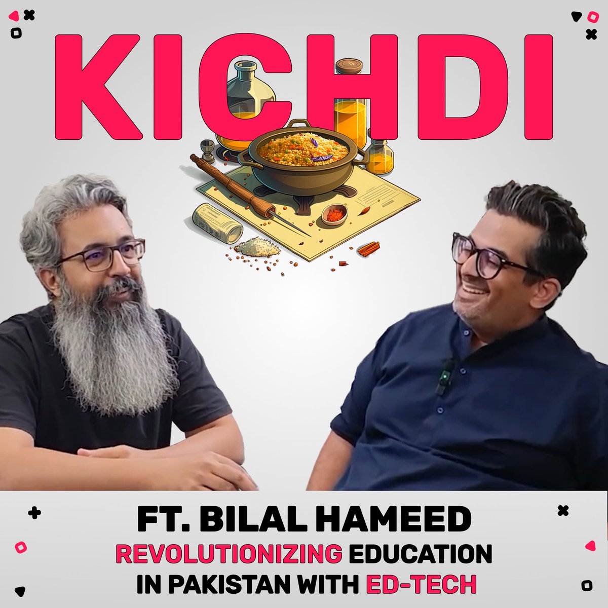 mlabs_official_'s tweet photo. Kichdi Podcast with @iamBilalHameed , CEO of Alt Academy and passionate educationist. He shares insights on revolutionizing Pakistan's education system, the importance of skills over grades, and unlocking creative opportunities. Watch now: https://t.co/z8tlnJxvE7 https://t.co/wed1k8CGNp