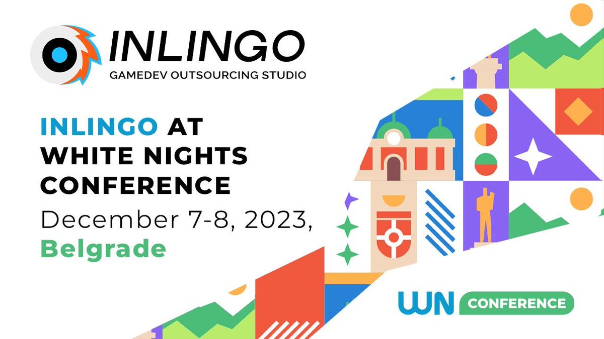 inlingostudio's tweet photo. Join us at this year's WN Conference in Belgrade, Serbia, from December 7th to 8th. Our Project Manager, Anna Maslova, will be on-site and ready to discuss #localization, #art, #voiceover, and #narrativedesign.  #WNconf #conference #WNBelgrade #gaming #gamedev #gameindustry https://t.co/GaQpX33DiD