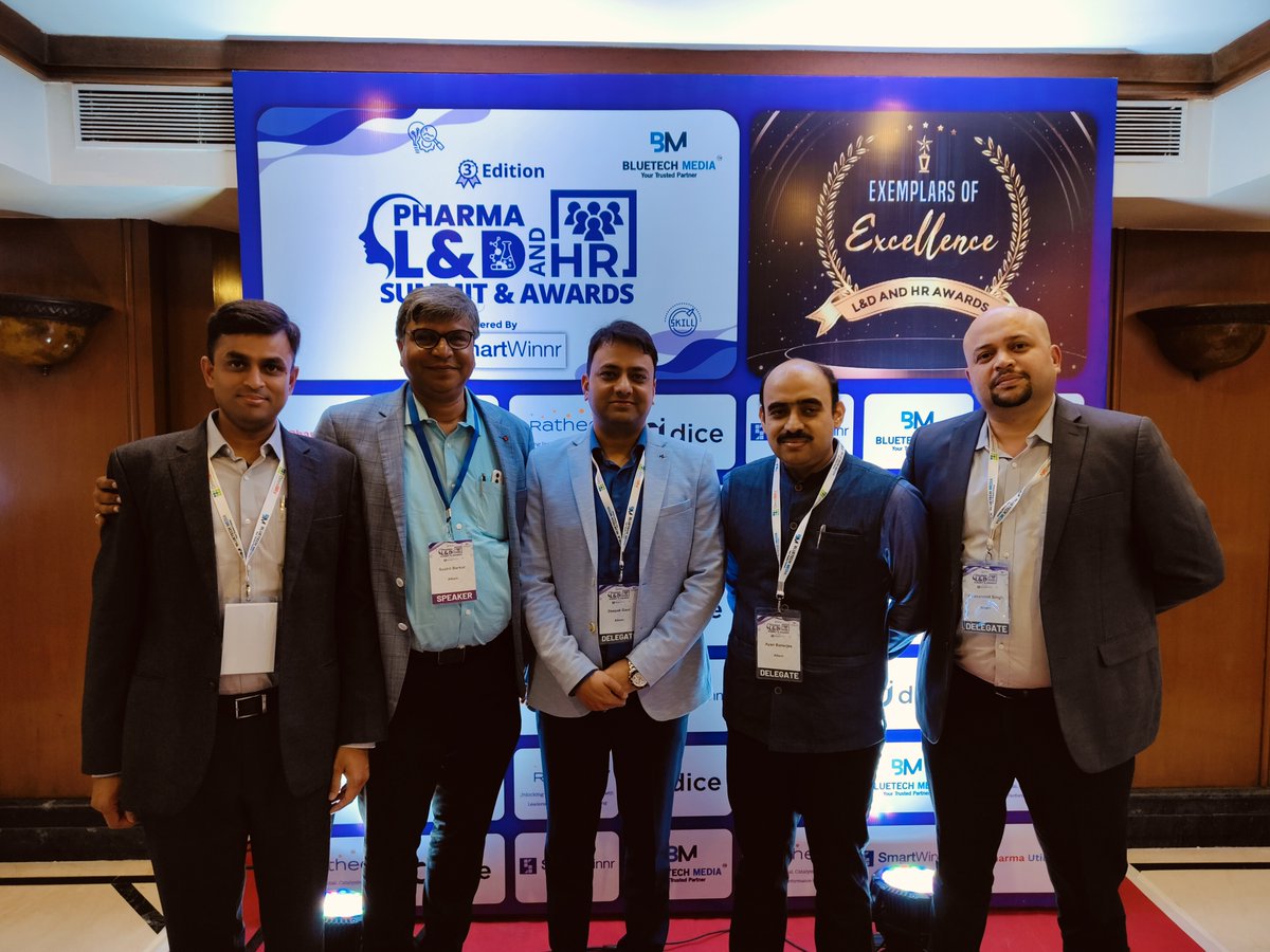 Alkem_Lab's tweet photo. Revitalized Triumph!   
#Alkem earns esteemed "Best Training Programme" 2023 award at 3rd Pharma L&amp;D Summit and Award ceremony organized by Blue tech media at Mumbai. This #achievement serves as a catalyst for us to raise the bar even higher. Let's continue to inspire! https://t.co/xZFWF1lG4N