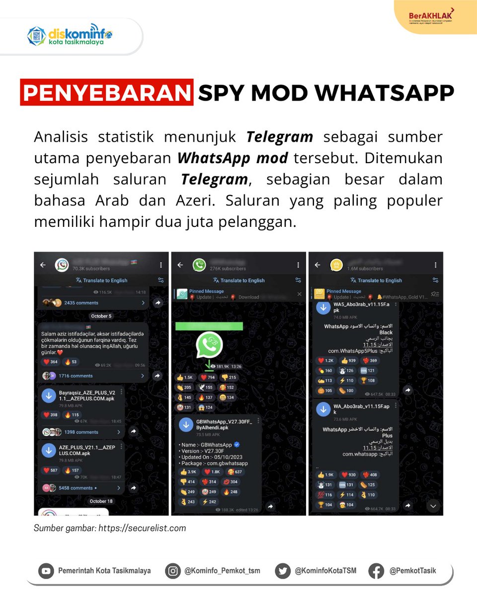 KominfoKotaTSM's tweet image. Barayaa..yuk kita simak informasi berikut mengenak WhatsApp MOD..!

#WhatsApp #Aplication