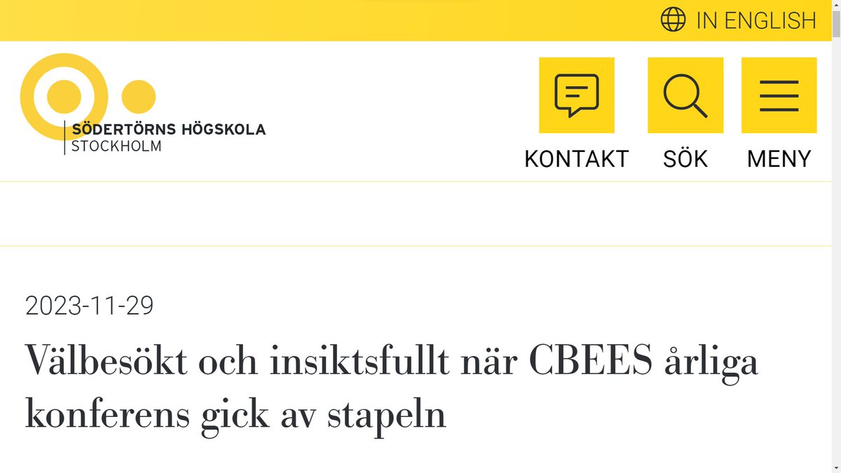 Med ett brett och inspirerande program bjöd centrumbildningen Centre for Baltic and East European Studies <a href="/sodertorn/">Södertörns högskola</a> in till sin årliga konferens. 

sh.se/nyheter/forskn…

CC: @uisweden @researchui <a href="/SCEEUS_UI/">@sceeus_ui</a> <a href="/ZOiS_Berlin/">ZOiS - Zentrum für Osteuropa- u. int. Studien</a> <a href="/nordicukraine/">Nordic Ukraine Forum</a> <a href="/Ostgruppen/">Östgruppen</a> <a href="/utrikesmagasin/">Utrikesmagasinet</a> <a href="/UF_Sverige/">Utrikespolitiska förbundet</a>