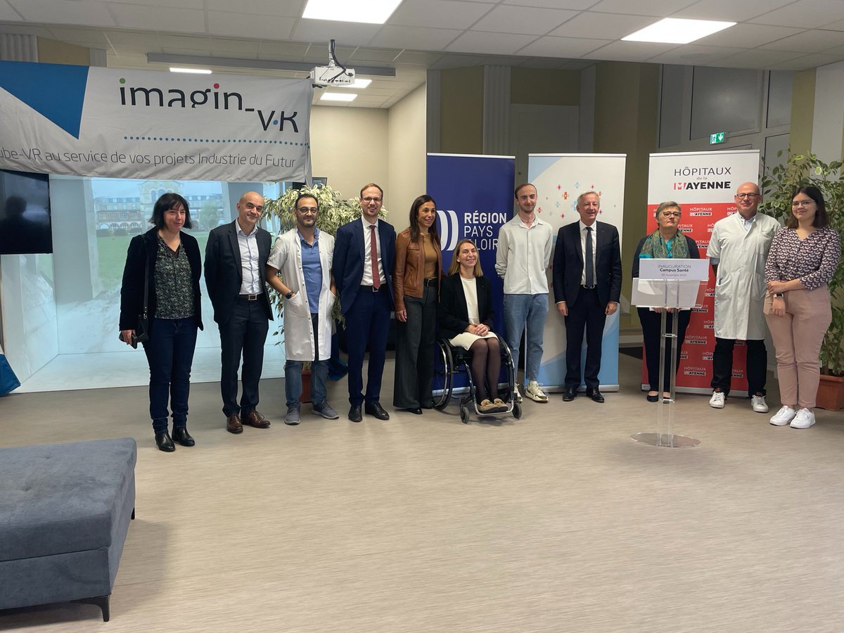 Inauguration du #Campus Santé ce matin au <a href="/CHLaval53/">CH Laval</a> , fruit d’un partenariat entre les <a href="/HopitauxMayenne/">Les hôpitaux de la Mayenne</a> et les acteurs du territoire, <a href="/lamayenne/">La Mayenne, le Département</a> <a href="/LavalAgglo/">LavalAgglo</a> <a href="/paysdelaloire/">Pays de la Loire</a> <a href="/ars_pdl/">ARS Pays de la Loire</a>, engagés pour l’attractivité de la #Mayenne auprès des futurs professionnels de santé