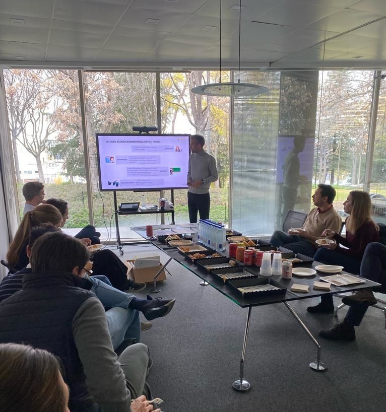 🙏 Gracias <a href="/FIArchitects/">Fenwick Iribarren</a> por vuestra invitación a participar en vuestros "Lunch &amp; Learn".

🔈 Muy contentos de poder aportar nuestro granito de arena para que vuestros proyectos cuenten con un mejor #confort #acústico.

#ASoundEffectOnPeople
#MakingTheWorldABetterHome